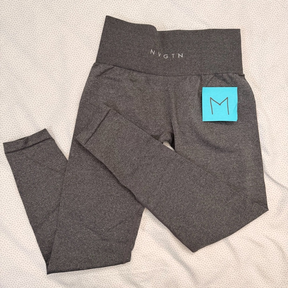 NVGTN Dark Gray High-Waist Leggings